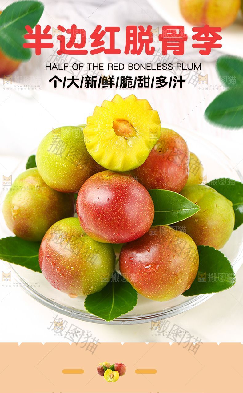 半边红脱骨李详情