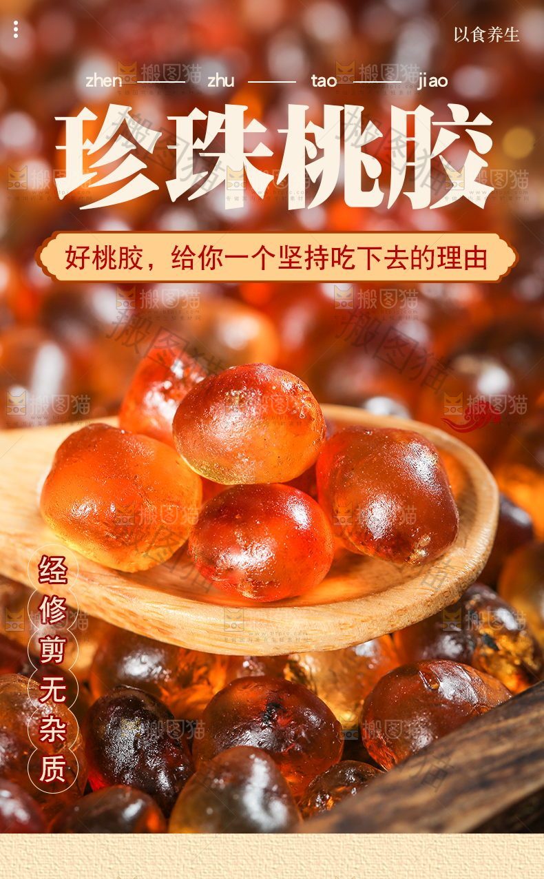 珍珠桃胶详情