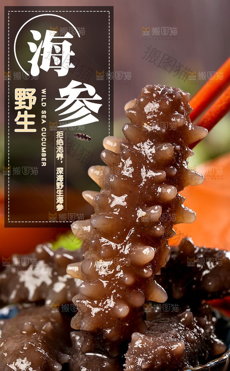 野生海参详情页设计