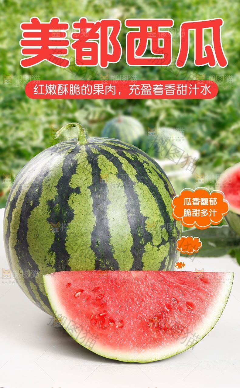 美都西瓜详情页