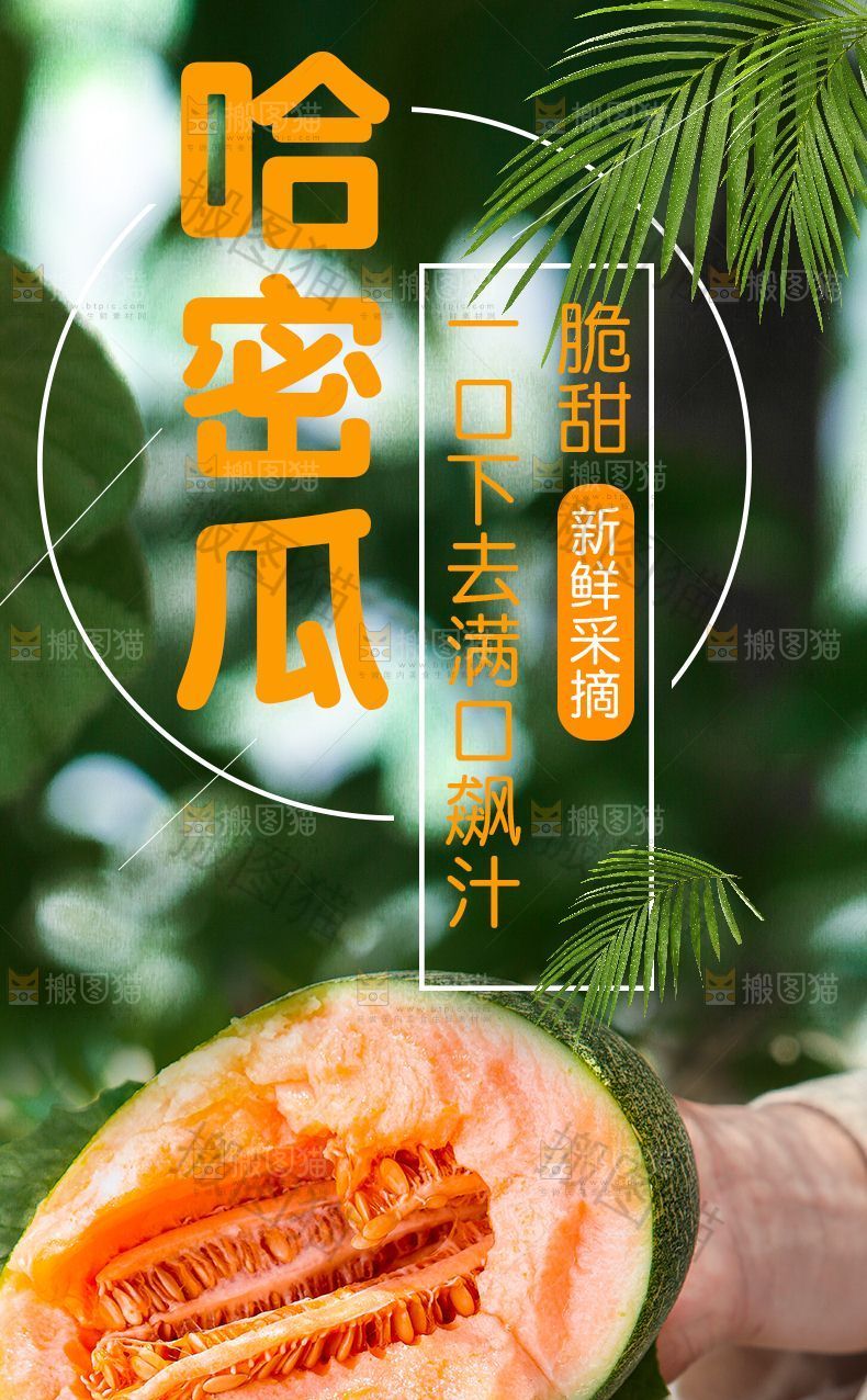 哈密瓜详情页设计