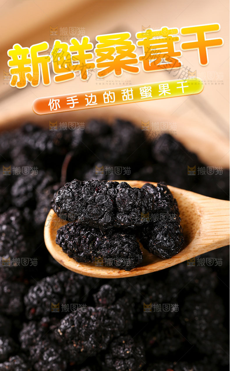 桑葚果干详情页