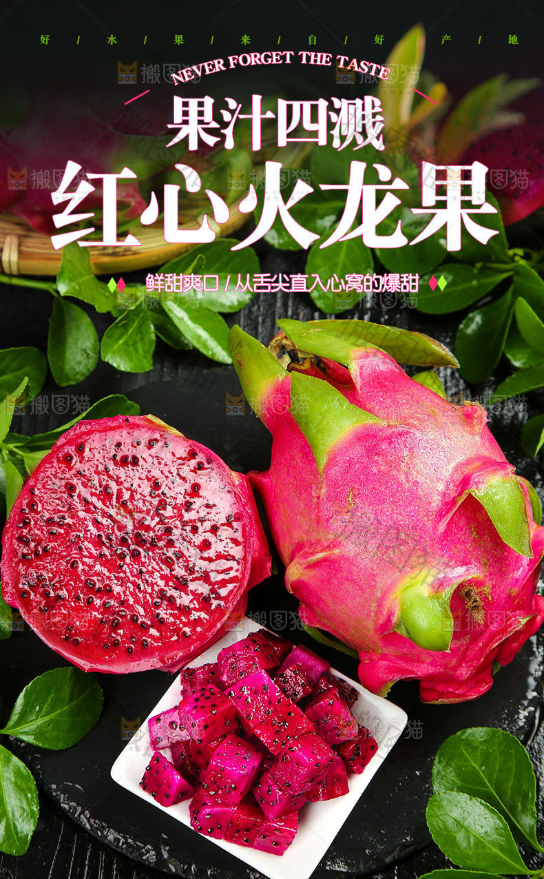 新鲜火龙果详情页