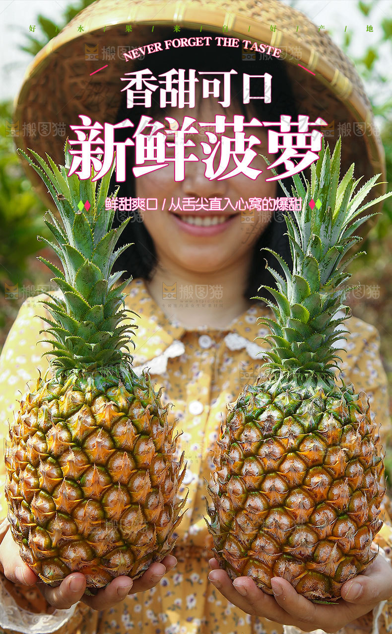 新鲜菠萝详情页
