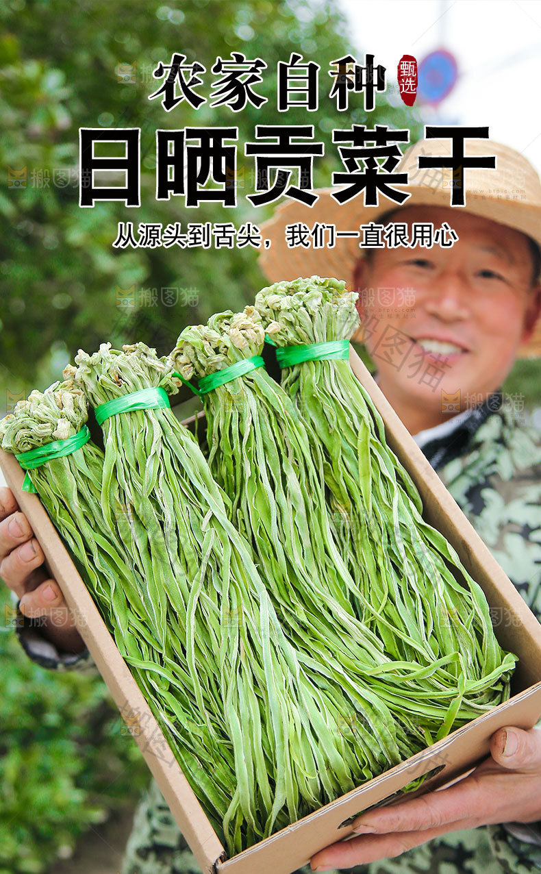 日晒贡菜干详情页