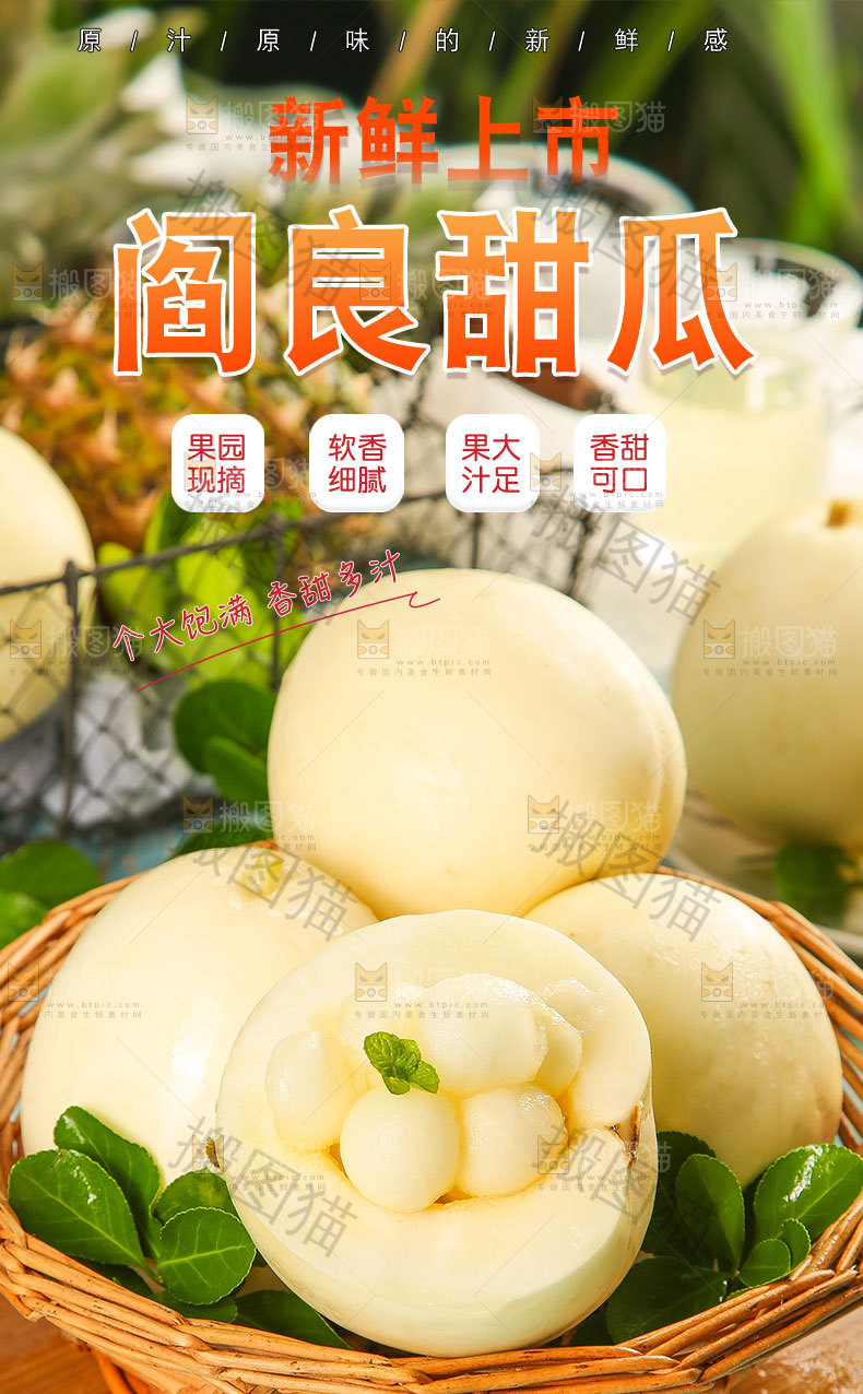 阎良蜜瓜详情页