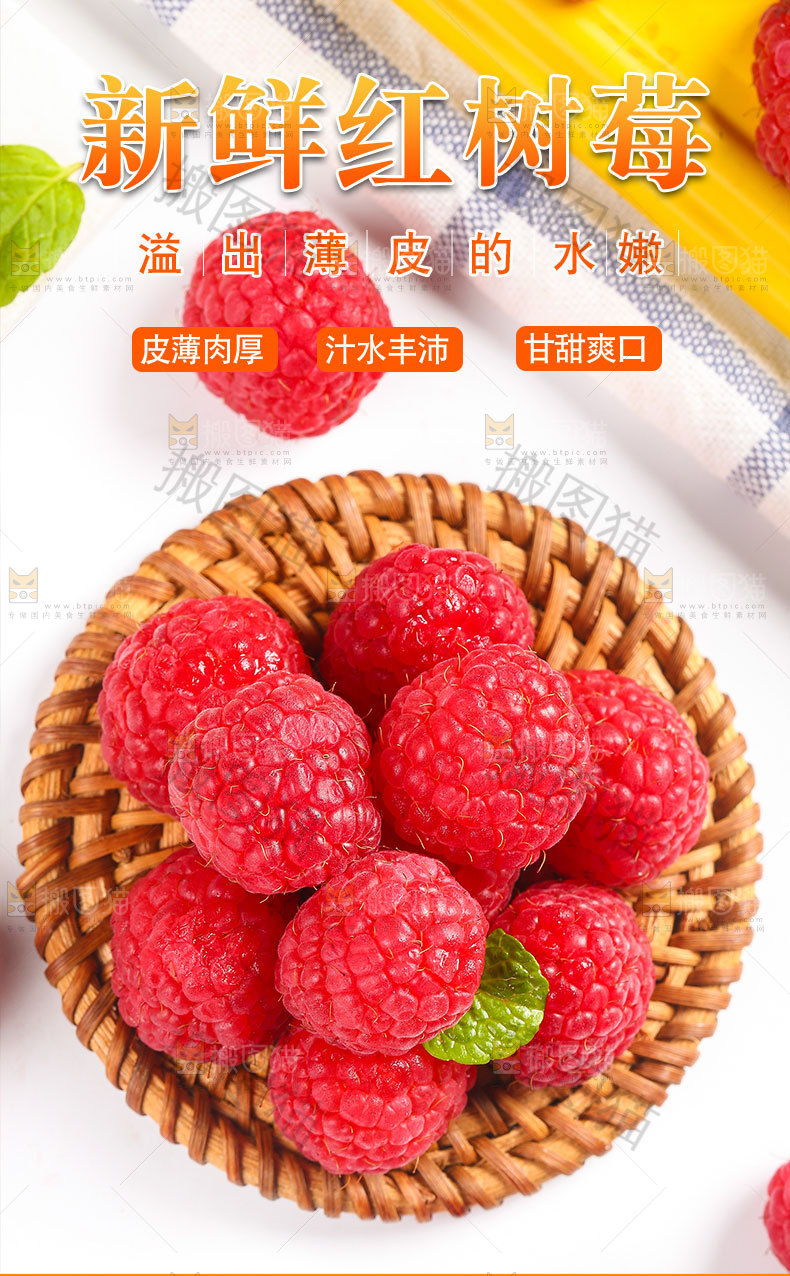 新鲜红树莓详情页