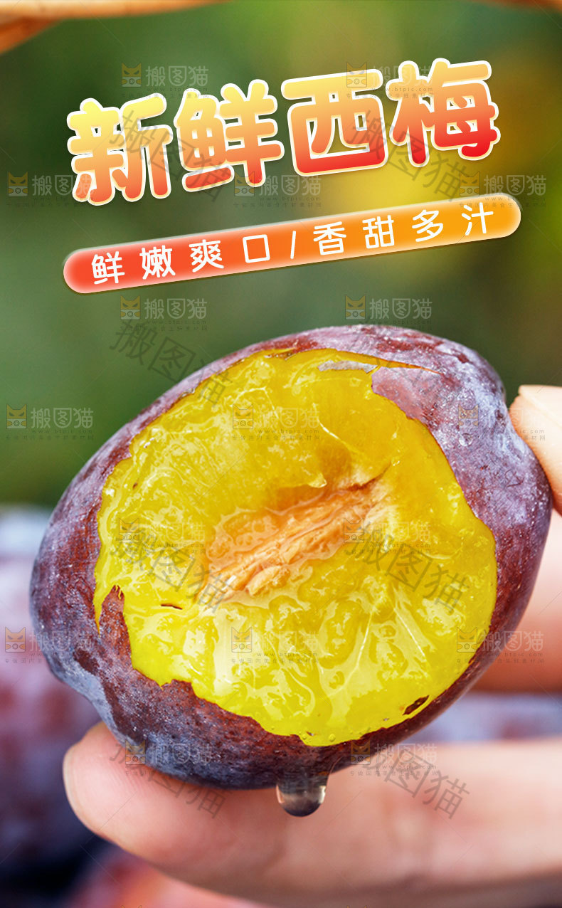 新鲜西梅详情页