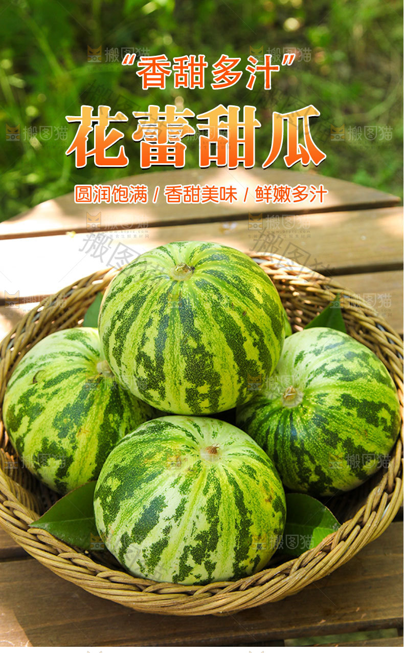 花蕾甜瓜详情页