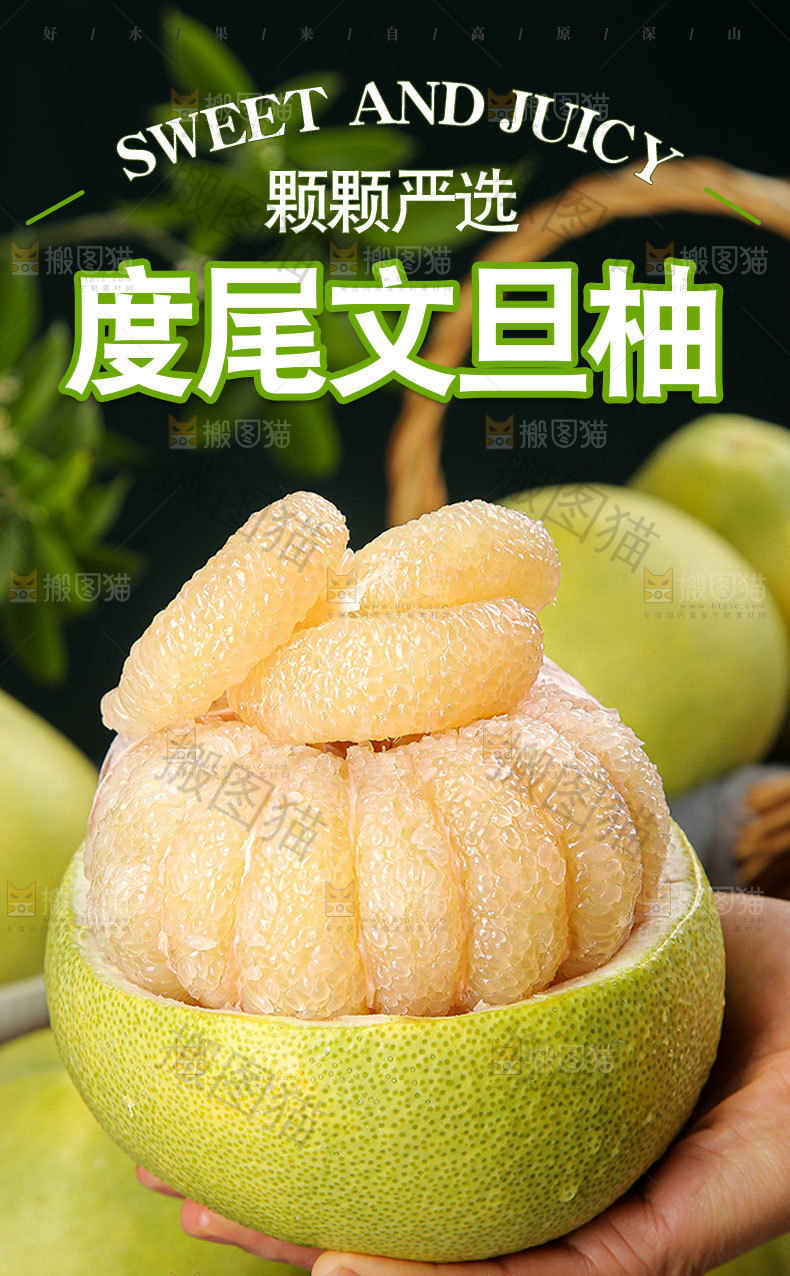 度尾文旦柚详情页