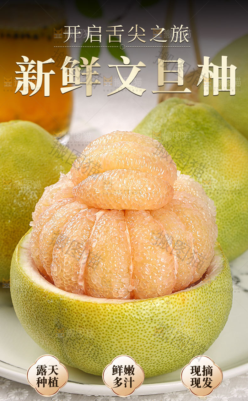 新鲜文旦柚详情页