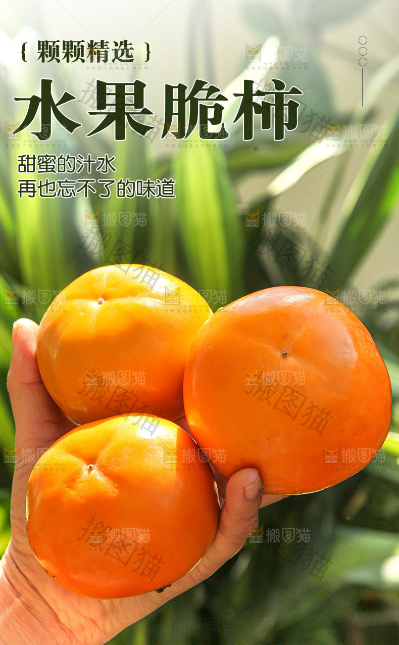 水果脆柿详情页