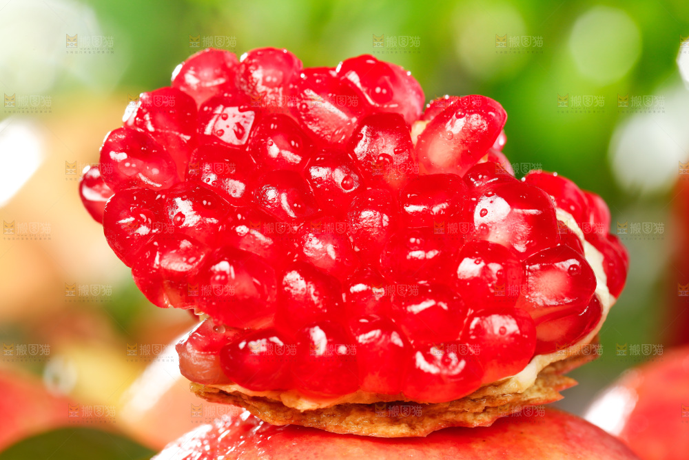 石榴上的软籽石榴籽