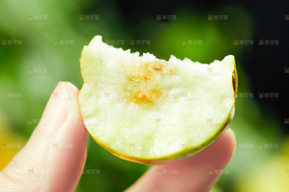手上拿着脆枣