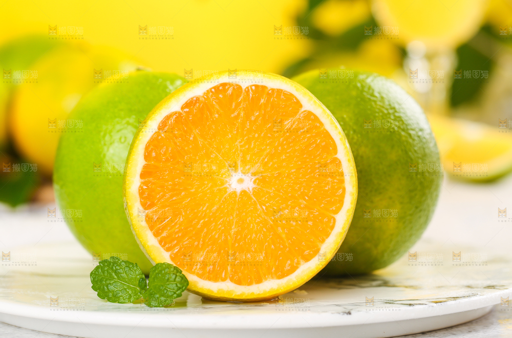 石盘里的冰糖橙