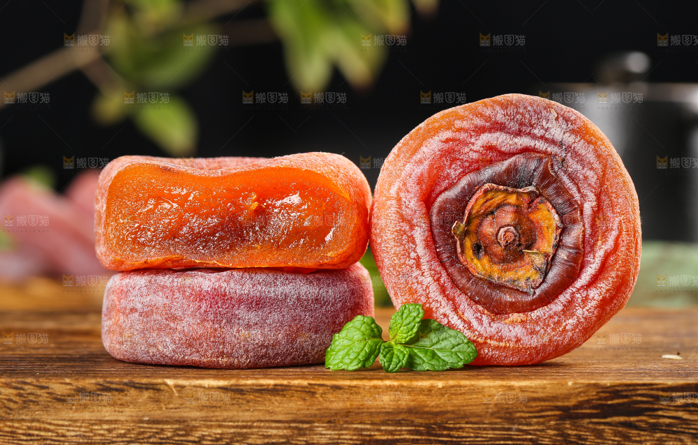 木底上的陕西柿饼