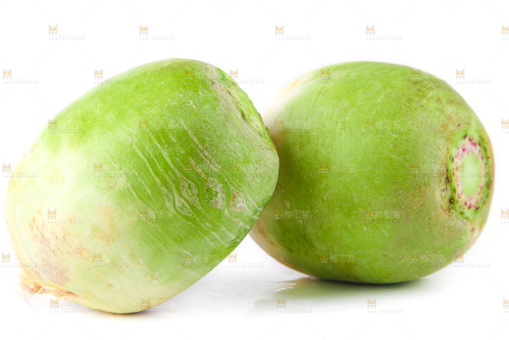 白底上的心里美萝卜