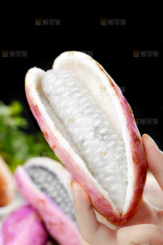 手里拿着八月瓜