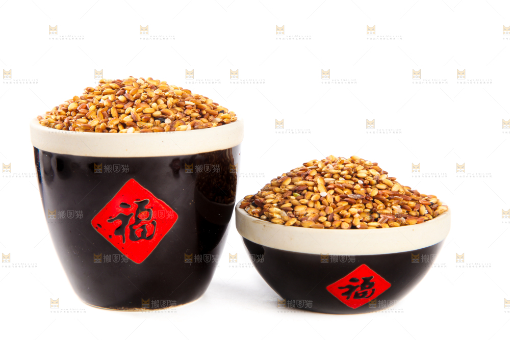白底上的黄香米