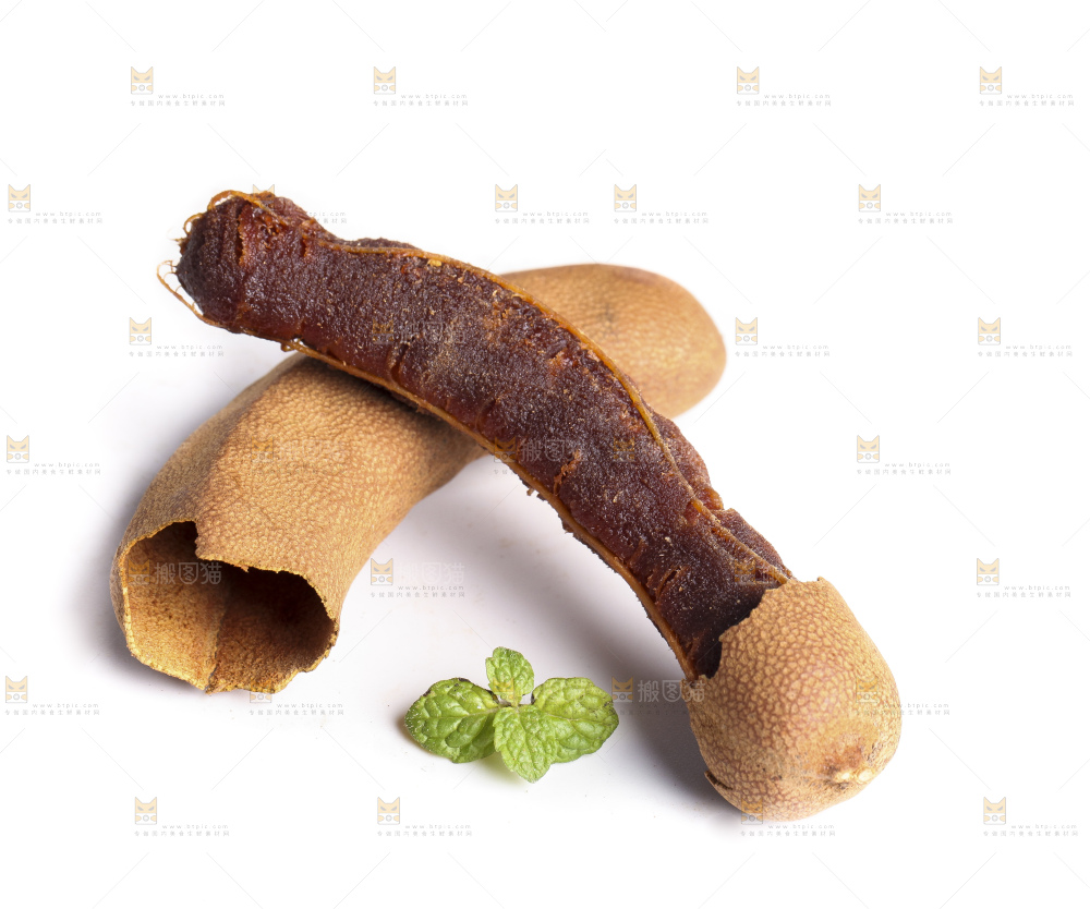 白底上的云南甜酸角