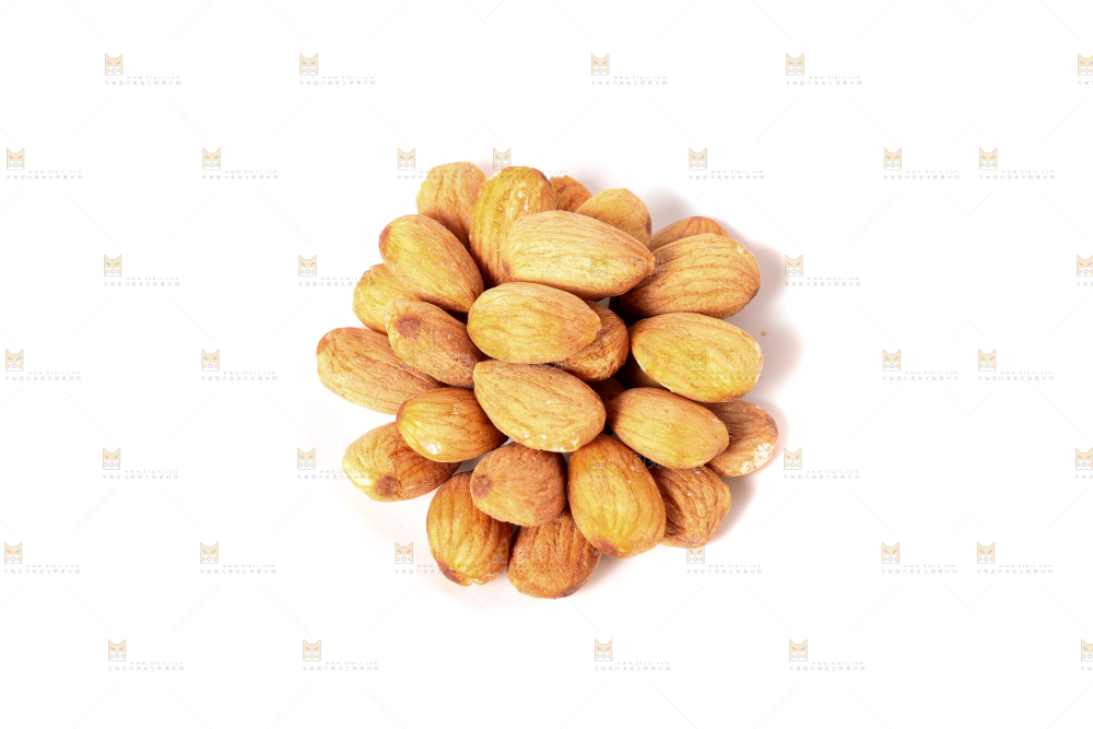 白底上的巴旦木