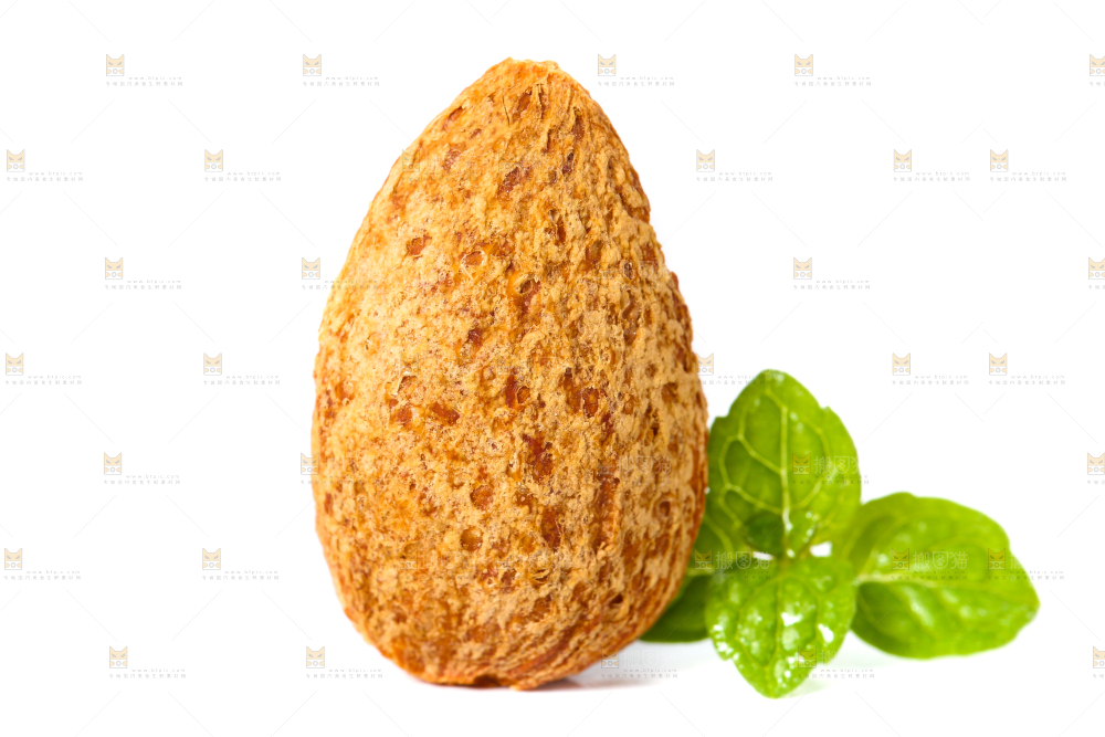 白底上的巴旦木