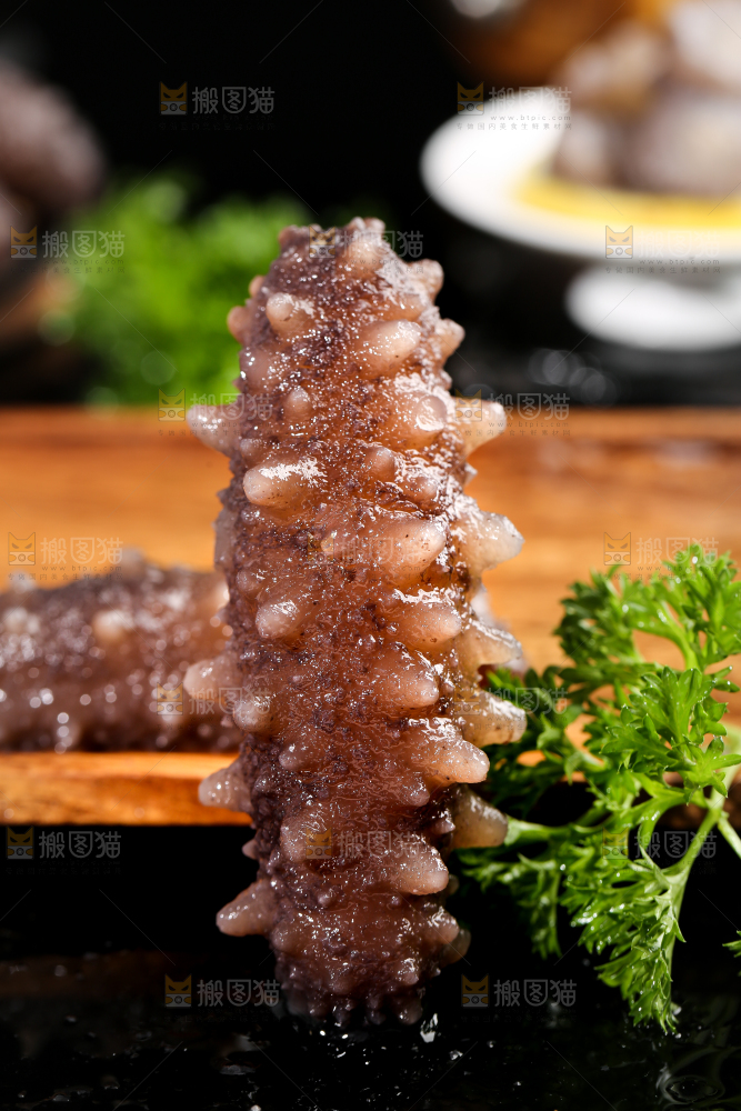 盘子里的海参