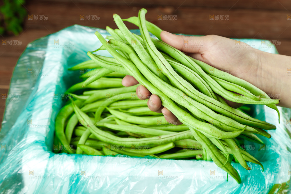 袋子里装着四季豆