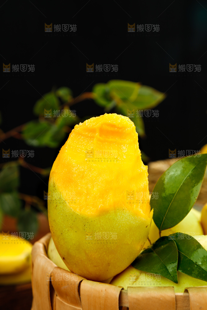 篮子里装着玉芒
