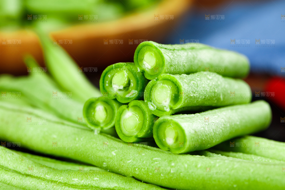 深底摆放着四季豆