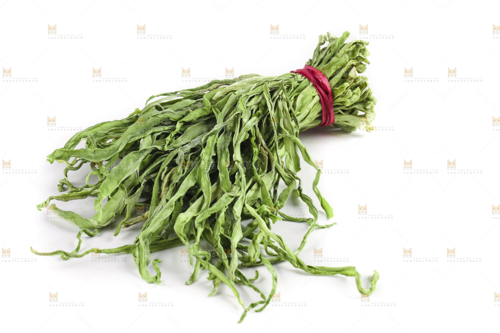 白底上的贡菜