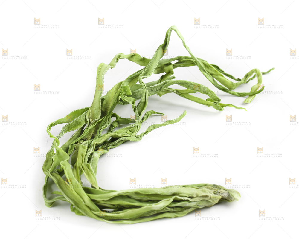 白底上的贡菜