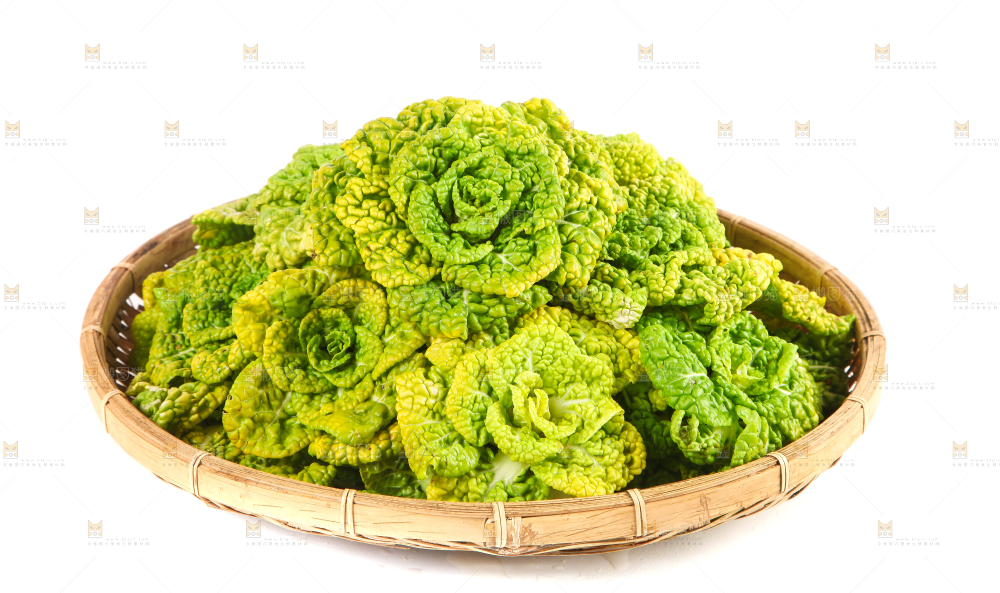 篮子里装着乌塌菜