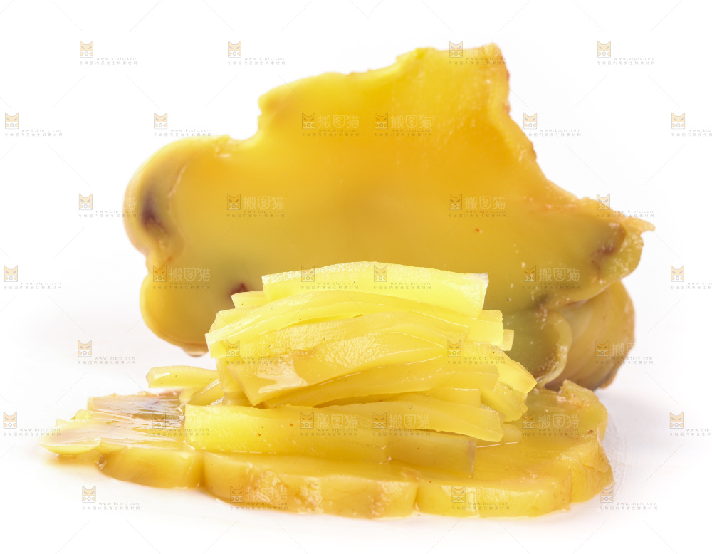 白底上的榨菜头