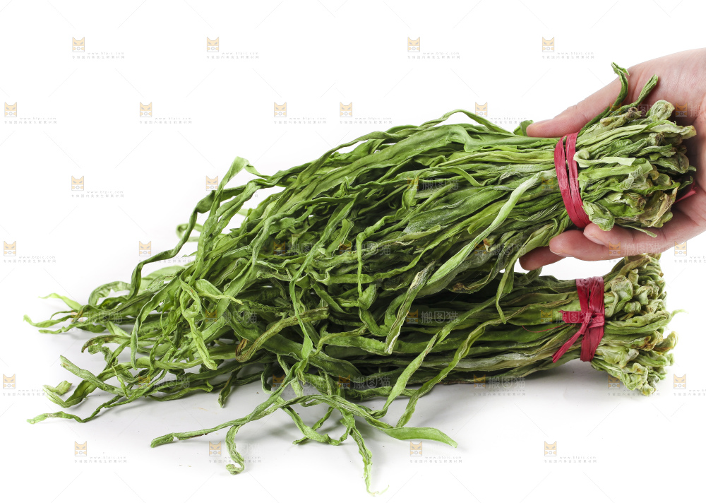 白底上的贡菜