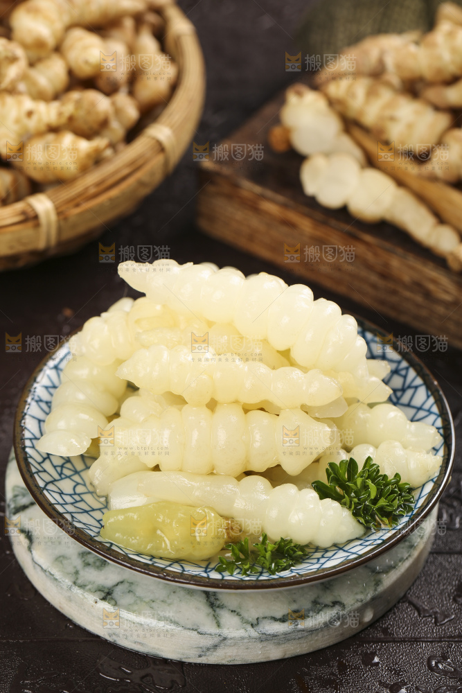 盘子里装着地牯牛