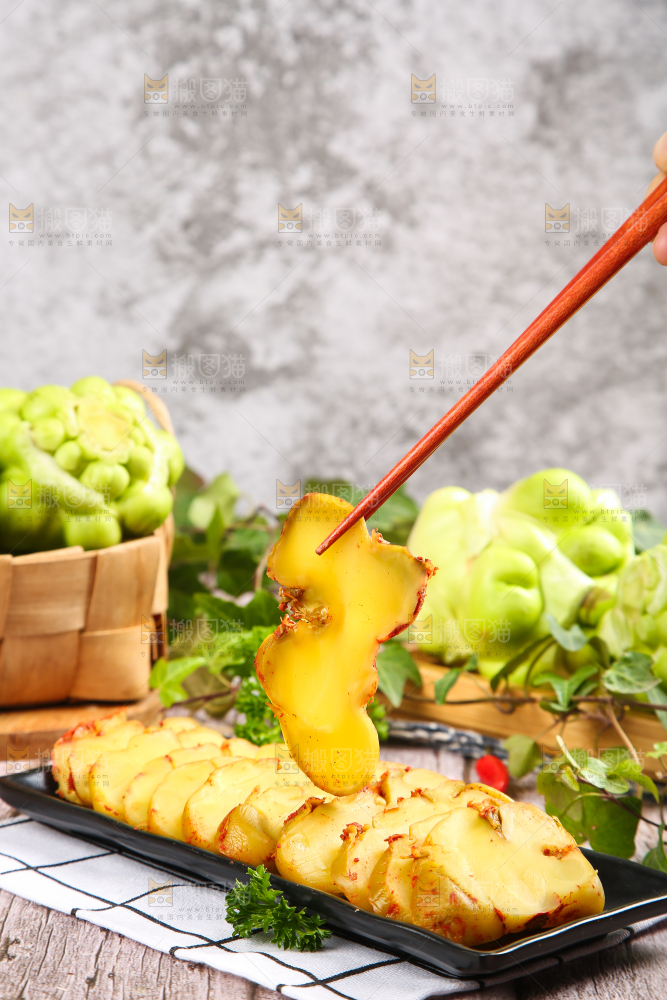 木板上的涪陵榨菜