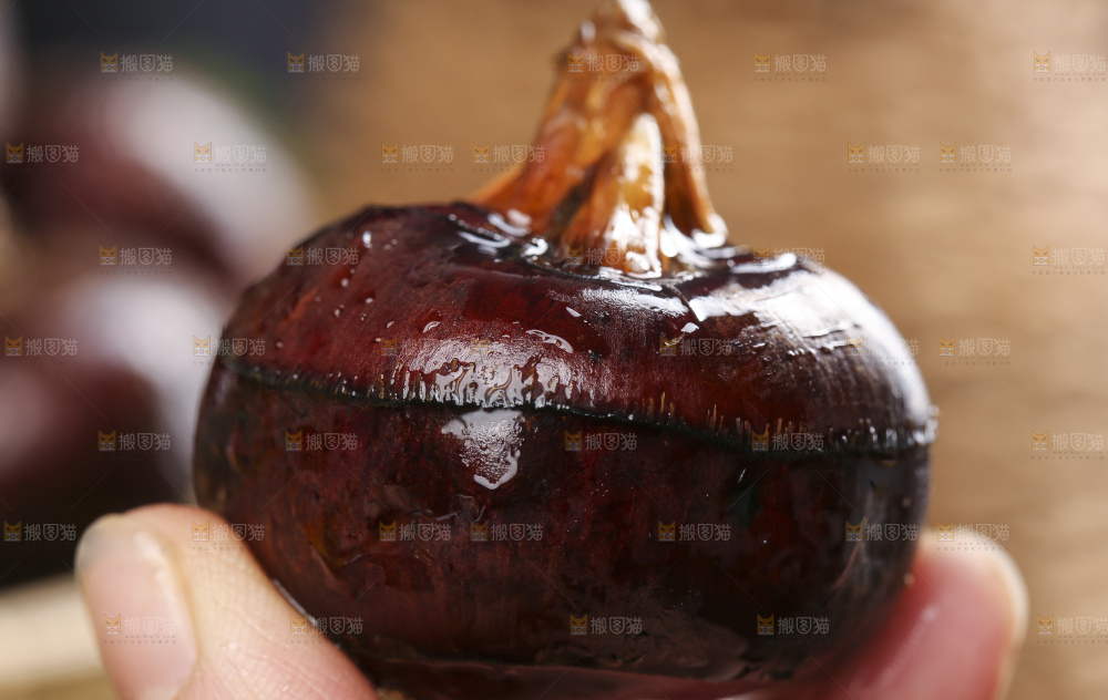 手里拿着菩荠