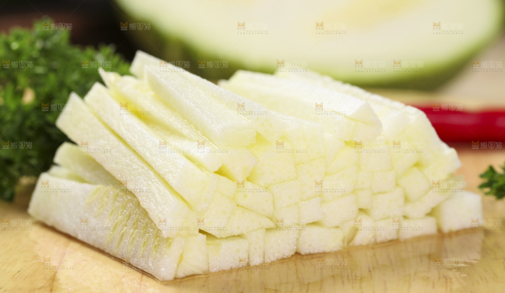 深底上的小南瓜果肉