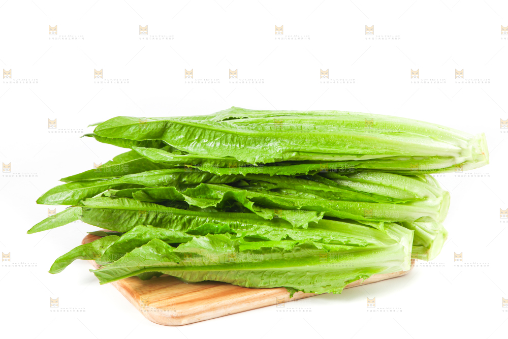 木板上放着油麦菜