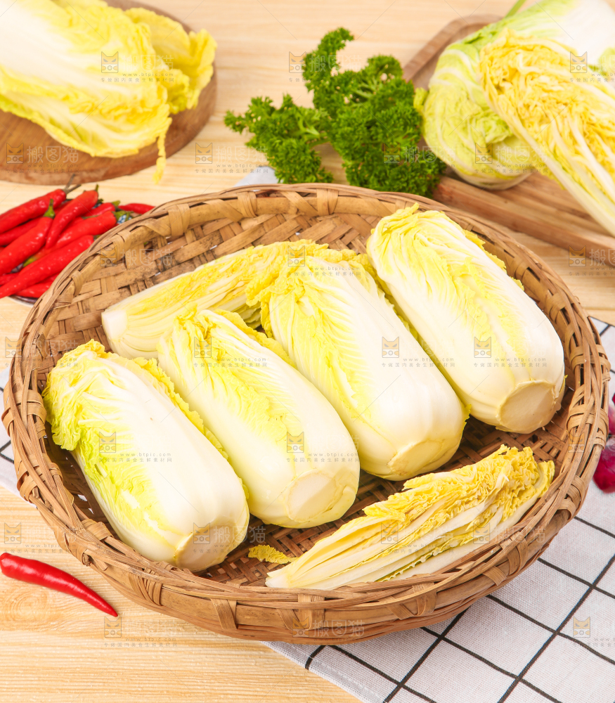 篮子里的湖北娃娃菜