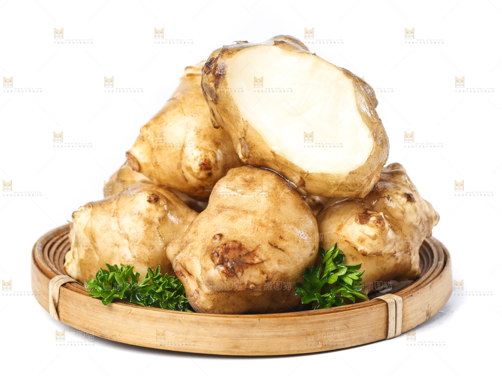 白底上的陕北高原洋姜