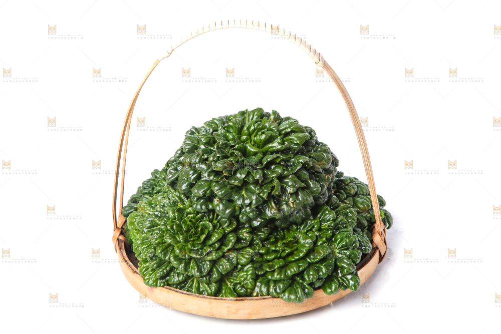篮子里装着乌塌菜