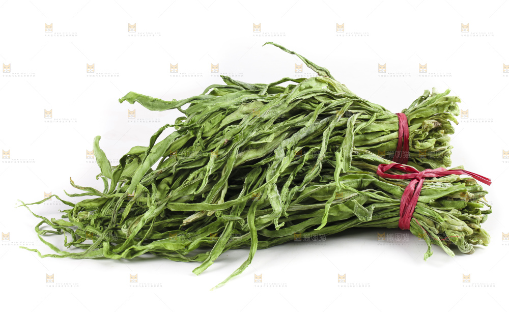白底上的贡菜