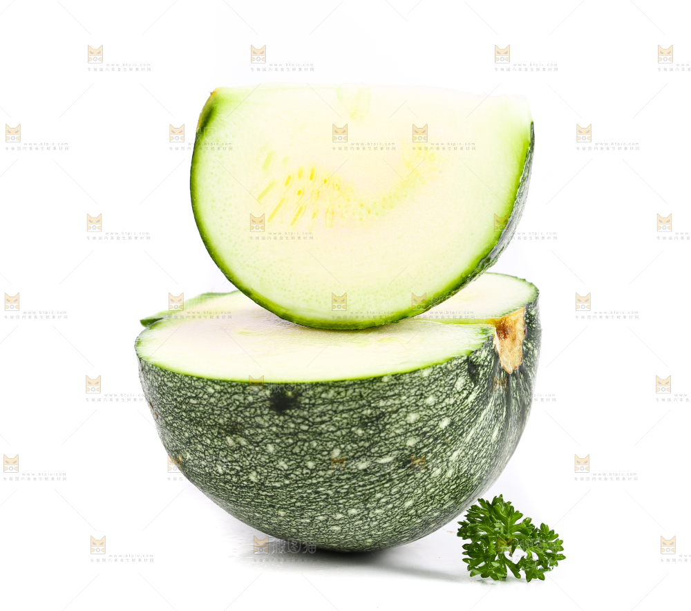 白底上的南瓜