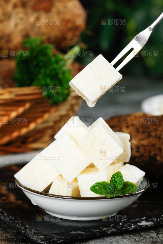 叉子上叉着金秤砣山药
