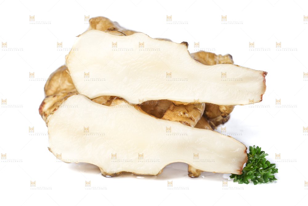 白底上的陕北高原洋姜
