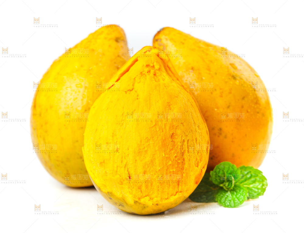 白底上的云南蛋黄果