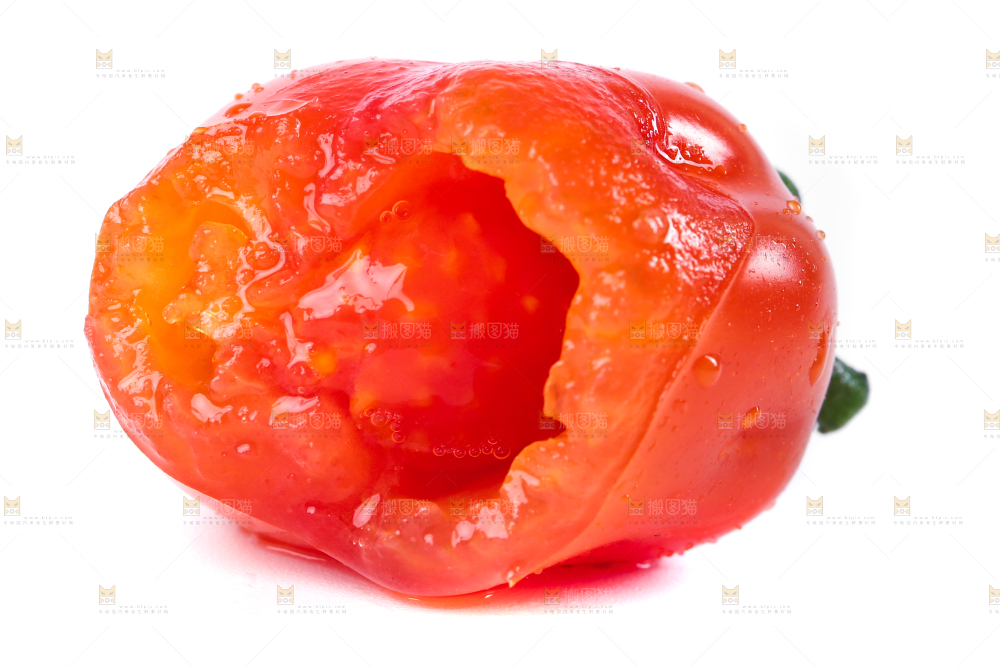 白底上摆放着丹东409小柿子