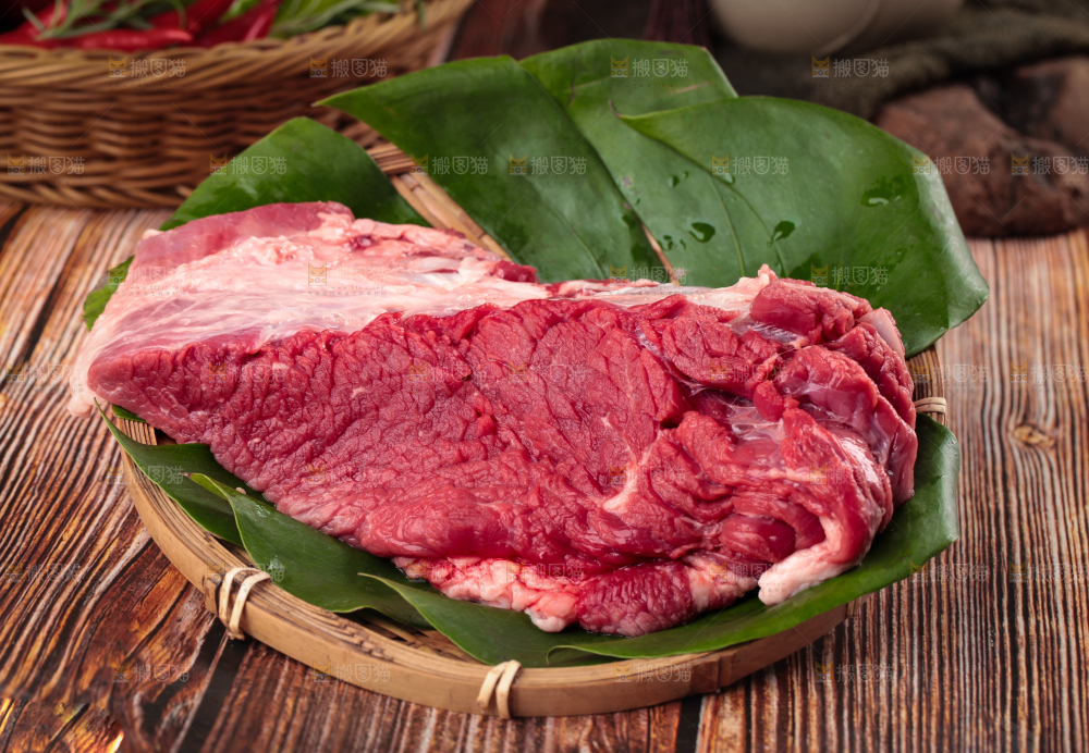 木底上的贵州土黄牛肉